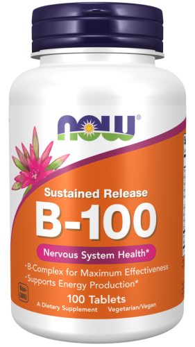 Now Foods B-100 Sustained Release 100 Tablets 100 Tabletta