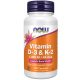 Now Foods Vitamin D-3 and K2 1000 IU 120 VCaps 120 Kapszula
