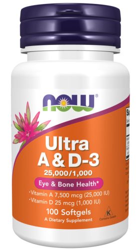 Now Foods Ultra A and D 25.000/1000 100 Softgels 100 Gélkapszula