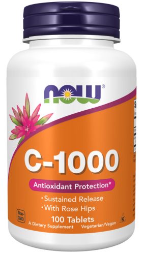 Now Foods C-1000 Sustained Release With Rose Hips 100 Tablets 100 Tabletta