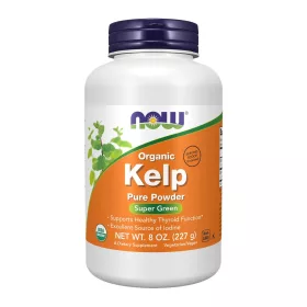 Now Foods Kelp Pure Powder Organic 8oz 227g Unflavored (Ízesítetlen)