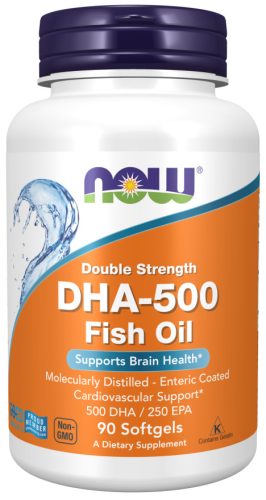 Now Foods DHA-500 Fish Oil 500 DHA/250 EPA Double Strength 90 Softgels 90 Gélkapszula