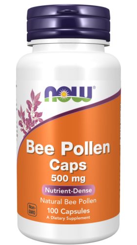 Now Foods Bee Pollen Caps 500mg 100 Capsules 100 Kapszula