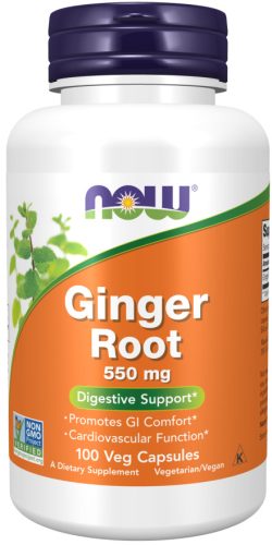 Now Foods Ginger Root 550mg 100 Veg Capsules 100 Kapszula