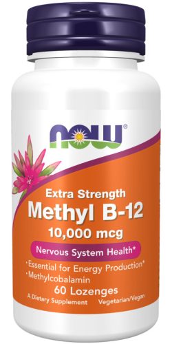 Now Foods Methyl B-12 10.000mcg Extra Strength 60 Lozenges 60 Tabletta