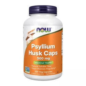 Now Foods Psyllium Husk Caps 500mg 500 Capsules 500 Kapszula