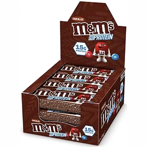 S&M Karton HiProtein Bar 12x51g M&Ms CHOCOLATE (Csokoládé)