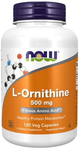 Now Foods L-Ornithine 500mg 120 Veg Capsules 120 Kapszula