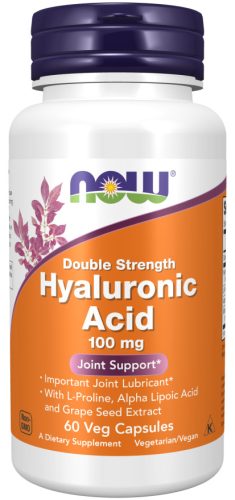 Now Foods Hyaluronic Acid 100mg Double Strength 60 Veg Capsules 60 Kapszula