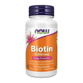 Now Foods Biotin 5000mcg 60 Veg Capsules 60 Kapszula