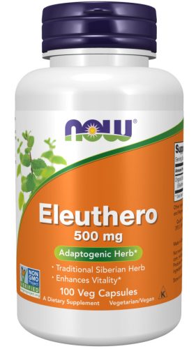 Now Foods Eleuthero 500mg 100 Veg Capsules 100 Kapszula