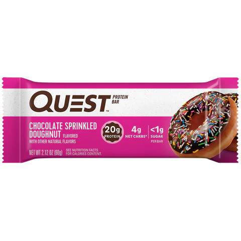 Quest Nutrition Quest Bar 60g Chocolate Sprinkled Doughnut (Csokoládé Fánk)