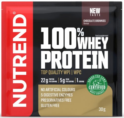 Nutrend 100% Whey 30g (1serving) Chocolate Brownie (Csokoládé Brownie)
