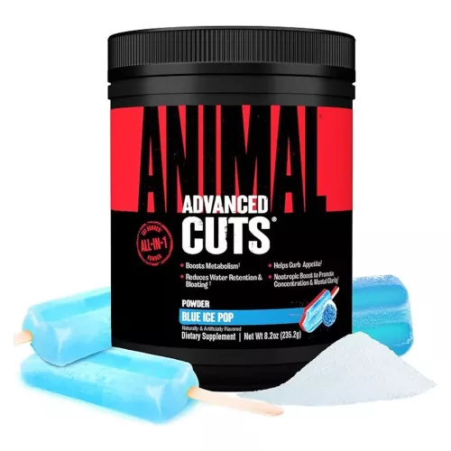 Universal Nutrition Animal Advanced Cuts Powder 265g Blue Ice Pop (Jégkrém)
