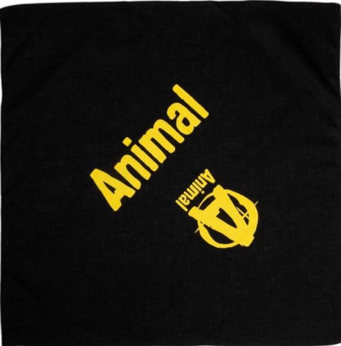 Universal Nutrition Animal Bandana Black with Yellow Logo Kendő