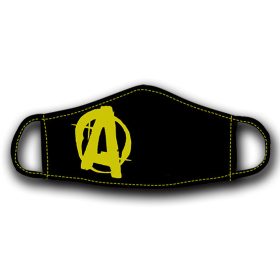   Universal Nutrition Animal Face Mask Black with Yellow Logo Size S Animal Arcmaszk Méret S