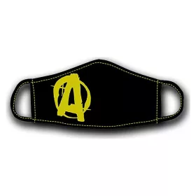 Universal Nutrition Animal Face Mask Black with Yellow Logo Size S Animal Arcmaszk Méret S