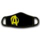 Universal Nutrition Animal Face Mask Black with Yellow Logo Size S Animal Arcmaszk Méret S