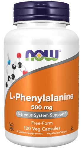 Now Foods L-Phenylalanine 500mg 120 Veg Capsules 120 Kapszula