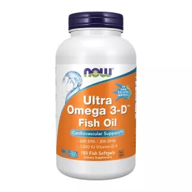 Now Foods Ultra Omega 3-D Fish Oil 180 Fish Softgels 180 Gélkapszula