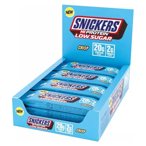 S&M Karton HiProtein Bar 12x55g SNICKERS LOW SUGAR CRISP EXP.:2026/12/12