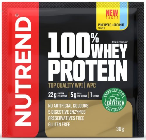 Nutrend 100% Whey 30g (1serving) Pineapple Coconut (Ananász Kókusz)