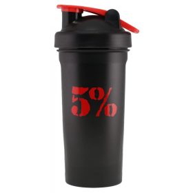 5% Nutrition Shaker 600ml Black/Red (Fekete/Piros)