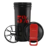 5% Nutrition Shaker 600ml Black/Red (Fekete/Piros)