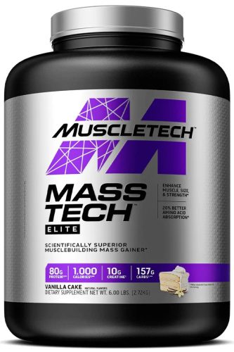 Muscle Tech Mass Tech Elite 3180g Vanilla Cake (Vanília Torta)