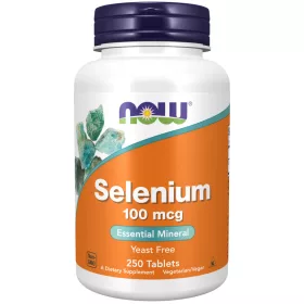 Now Foods Selenium 100mcg 250 Tablets 250 Tabletta