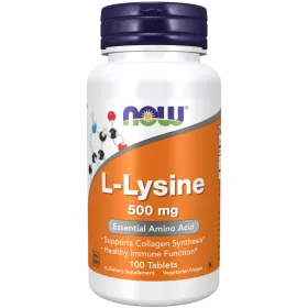 Now Foods L-Lysine 500mg 100 Tablets 100 Tabletta