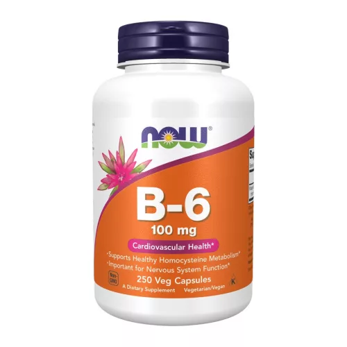 Now Foods B-6 100mg 250 Veg Capsules 250 Kapszula
