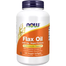   Now Foods Flax Oil 1000mg High Lignan 120 Softgels 120 Gélkapszula