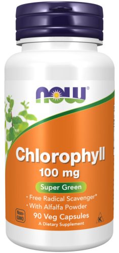 Now Foods Chlorophyll 100mg 90 Veg Capsules 90 Kapszula