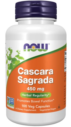 Now Foods Cascara Sagrada 450mg 100 Veg Capsules 100 Kapszula