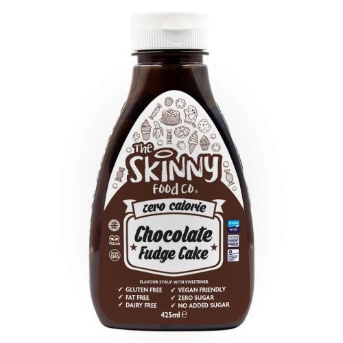 Skinny Foods Syrup Zero Calorie 425ml Chocolate Fudge Cake (Csokoládé Torta)