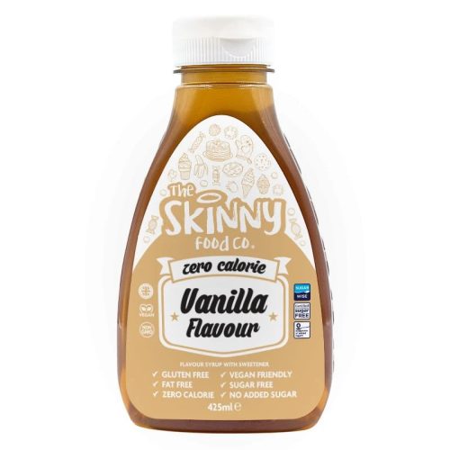 Skinny Foods Syrup Zero Calorie 425ml Vanilla Flavour (Vanília)