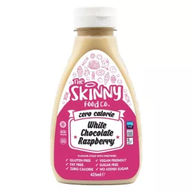   Skinny Foods Syrup Zero Calorie 425ml White Chocolate Raspberry (Fehércsokoládé Málna)