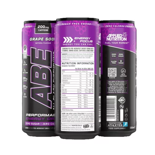 Applied Nutrition ABE RTD 330ml Grape Soda (Szőlő)