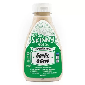   Skinny Foods Sauce Virtually Zero 425ml Garlic & Herb (Fokhagymás Zöld Fűszeres)