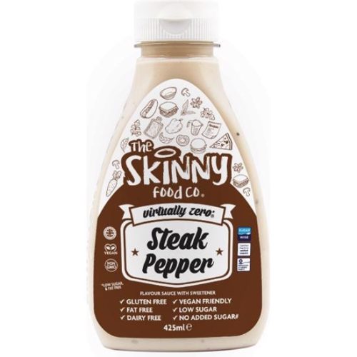 Skinny Foods Sauce Virtually Zero 425ml Steak Pepper (Steak Borsos)
