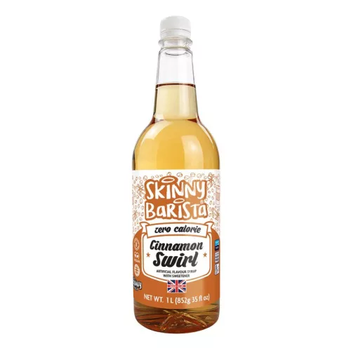 Skinny Foods Barista Zero Calorie Flavour Syrup 1l Cinnamon Swirl (Fahéj)