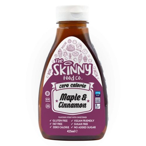 Skinny Foods Syrup Zero Calorie 425ml Maple & Cinnamon (Juharszirup)
