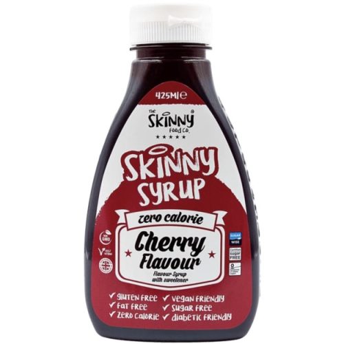 Skinny Foods Syrup Zero Calorie 425ml Cherry Flavour (Cseresznye)