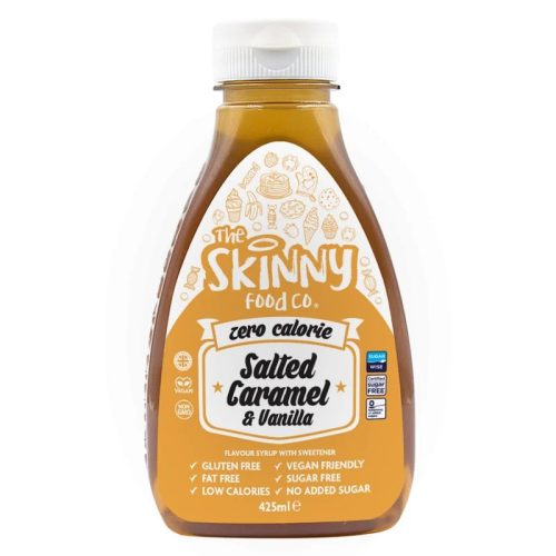 Skinny Foods Syrup Zero Calorie 425ml Salted Caramel Vanilla (Sós Karamell Vanília)