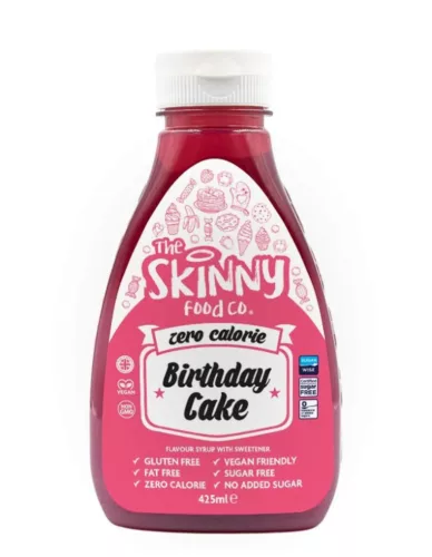 Skinny Foods Syrup Zero Calorie 425ml Birthday Cake (Születésnapi Torta)
