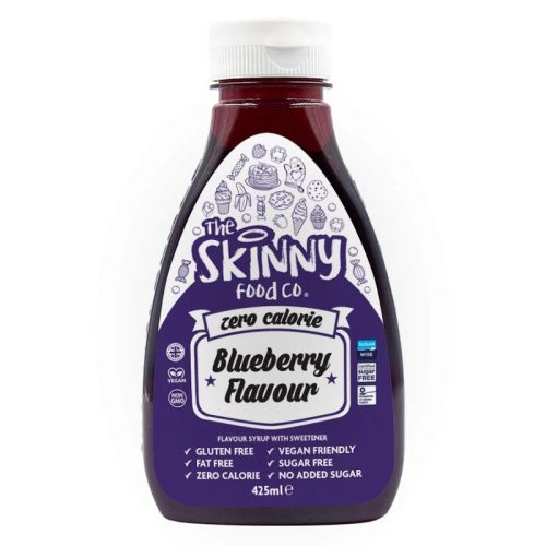 Skinny Foods Syrup Zero Calorie 425ml Blueberry Flavour (Áfonya)