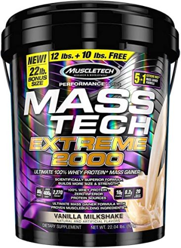 Muscle Tech Mass Tech Extreme 2000 10260g Vanilla Milkshake (Vanília)
