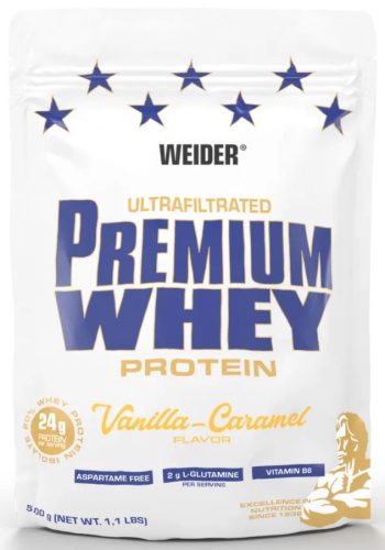 Weider Premium Whey Protein 500g Vanilla Caramel (Vanília Karamell)