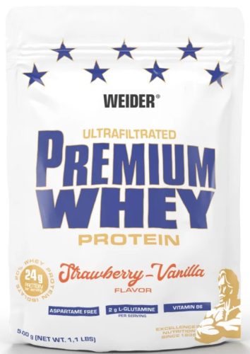 Weider Premium Whey Protein 500g Strawberry Vanilla (Eper Vanília)